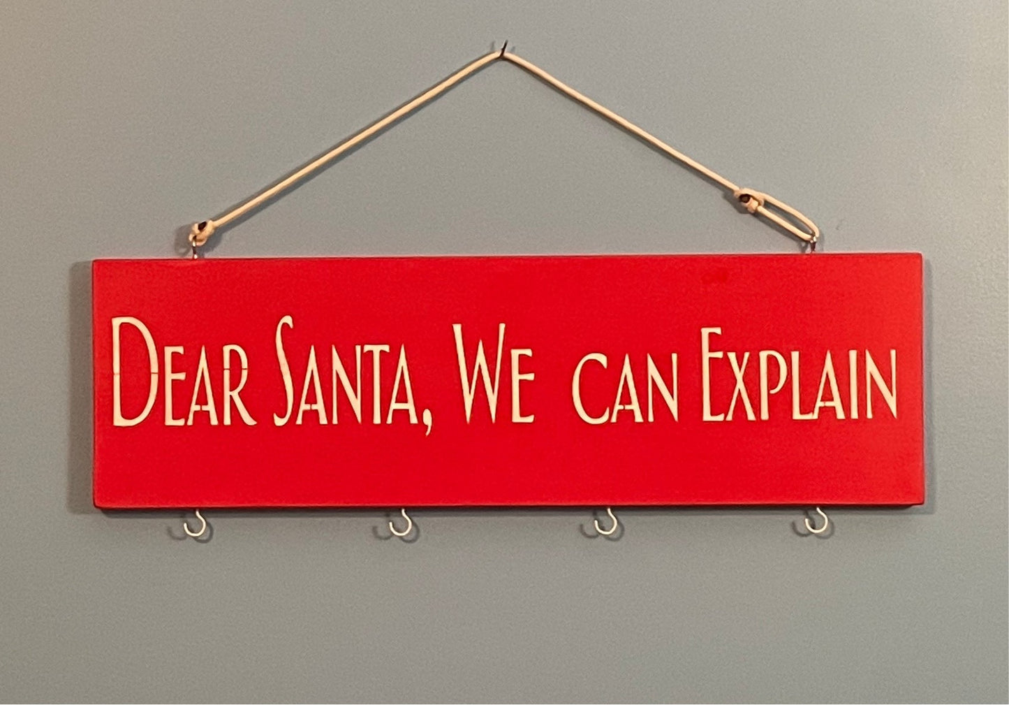 Dear Santa, double sided stocking holder