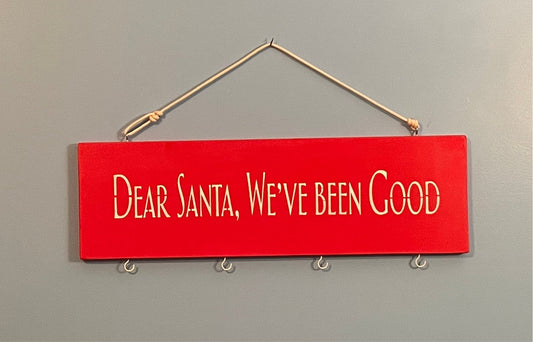 Dear Santa, double sided stocking holder